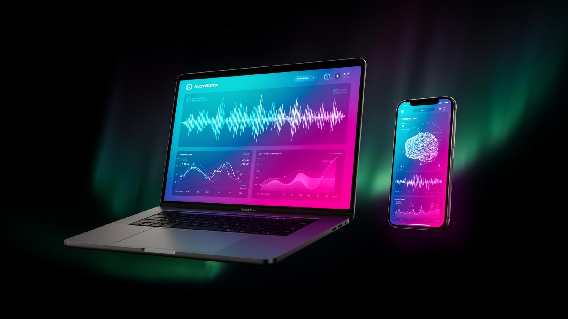 Deepsa AI dashboard on MacBook Pro and iPhone